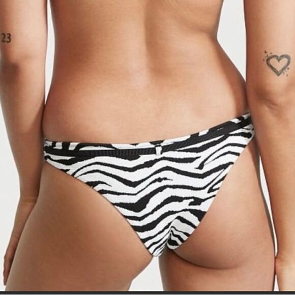 Victorias Secret Swim Wild Wanderer Bralette Bikini top and Bottoms Set Zebra - Picture 2 of 7